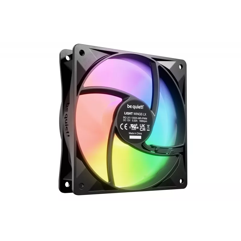 be quiet LIGHT WINGS LX 120mm PWM 3er-Pack Schwarz Computergehäuse-Lüfter 12 cm 3 Stück