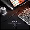 Axagon HMC-KB-GE, USB 5Gbps Hub mit Tastatur, HDMI 4K/60Hz, 3x USB-A, SD/mSD, Audio, PD 100, deutsches Layout