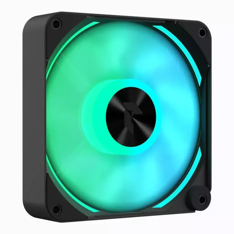 APNX FP2-120 PWM ARGB Gehäuselüfter, 120 mm, 500–1800 U/min, 83,85 CFM, 34,8 dB, schwarz