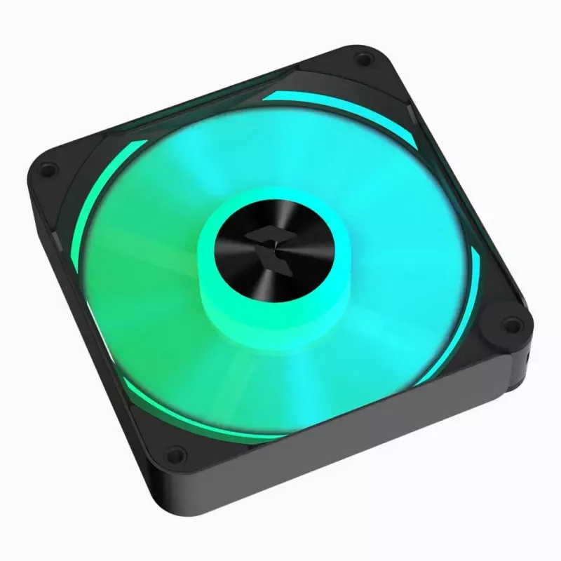 APNX FP2-120 PWM ARGB Gehäuselüfter, 120 mm, 500–1800 U/min, 83,85 CFM, 34,8 dB, schwarz