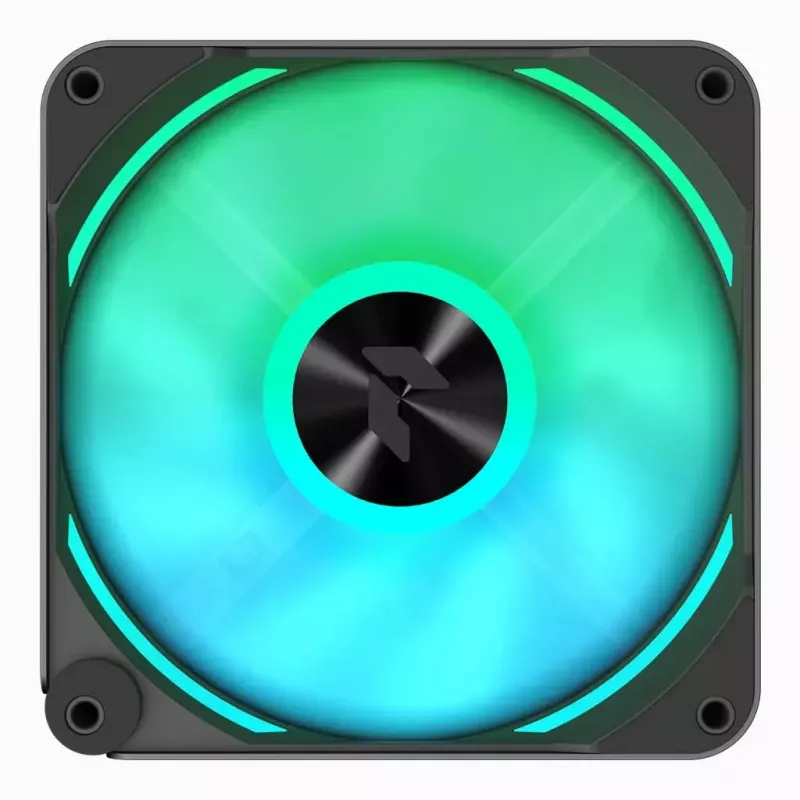 APNX FP2-120 PWM ARGB Gehäuselüfter, 120 mm, 500–1800 U/min, 83,85 CFM, 34,8 dB, schwarz