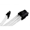 SilverStone SST-PP07-PCIW 8-Pin-PCIe auf 6+2-Pin-PCIe Verlängerungskabel, 0,25 m, weiß