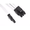 SilverStone SST-PP07-PCIW 8-Pin-PCIe auf 6+2-Pin-PCIe Verlängerungskabel, 0,25 m, weiß