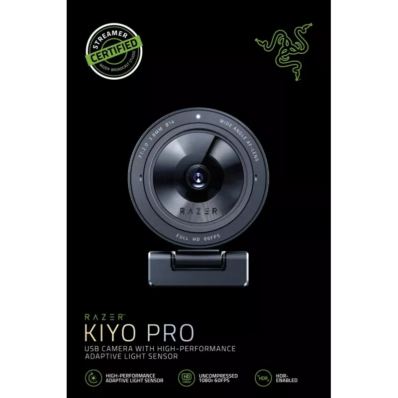 Webcam Razer Kiyo Pro 2,1 MP 1920 x 1080 Pixel USB Schwarz