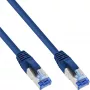InLine Patchkabel S/FTP PiMF Cat.6A halogenfrei 500MHz blau 10m