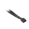 Akasa AK-CBFA04-15 PWM Lüfter-Splitterkabel, 15 cm, gesleevt, Schwarz