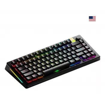 Mechanische Gaming-Tastatur GLORIOUS GMMK 3 PRO HE 75% Wireless RF + Bluetooth, RGB, US QWERTY, Schwarz