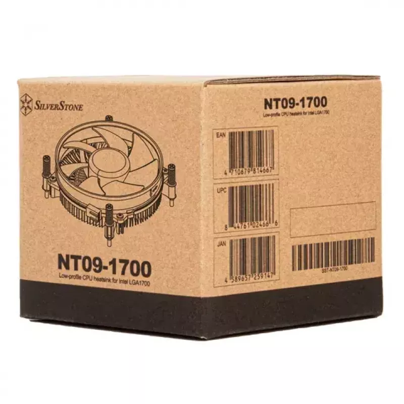 SilverStone SST-NT09-1700 Nitrogon CPU-Luftkühler, 92 mm, LGA1700, Aluminium-Lamellen