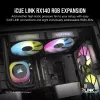 Corsair iCUE LINK RX140 RGB Lüfter, 14 cm, Schwarz, 300–1700 U/min, Magnetlager