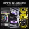Corsair iCUE LINK RX140 RGB Lüfter, 14 cm, Schwarz, 300–1700 U/min, Magnetlager