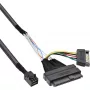 InLine U.2 Anschlusskabel, SSD mit U.2 (SFF-8639) auf SFF-8643 + Strom, 0,5 m