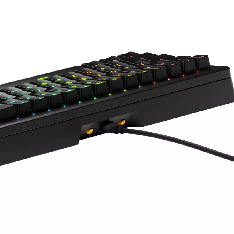 Glorious Gaming GMMK 3 HE 65% Prebuilt Wired Schwarz - US, Kabelgebunden, USB, Mechanisch, QWERTY, RGB LED, Schwarz