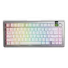 Glorious GMMK 3 Pro 75 % Wireless Gaming-Tastatur, Pre-Built, Fox Switches, US ANSI, silber