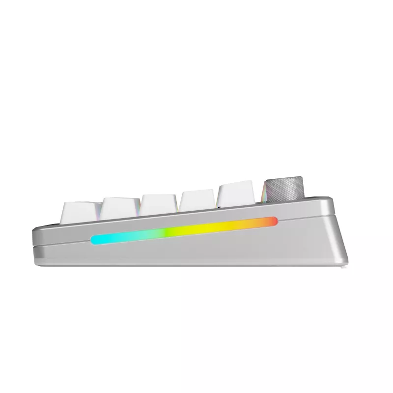 Glorious GMMK 3 Pro 75 % Wireless Gaming-Tastatur, Pre-Built, Fox Switches, US ANSI, silber