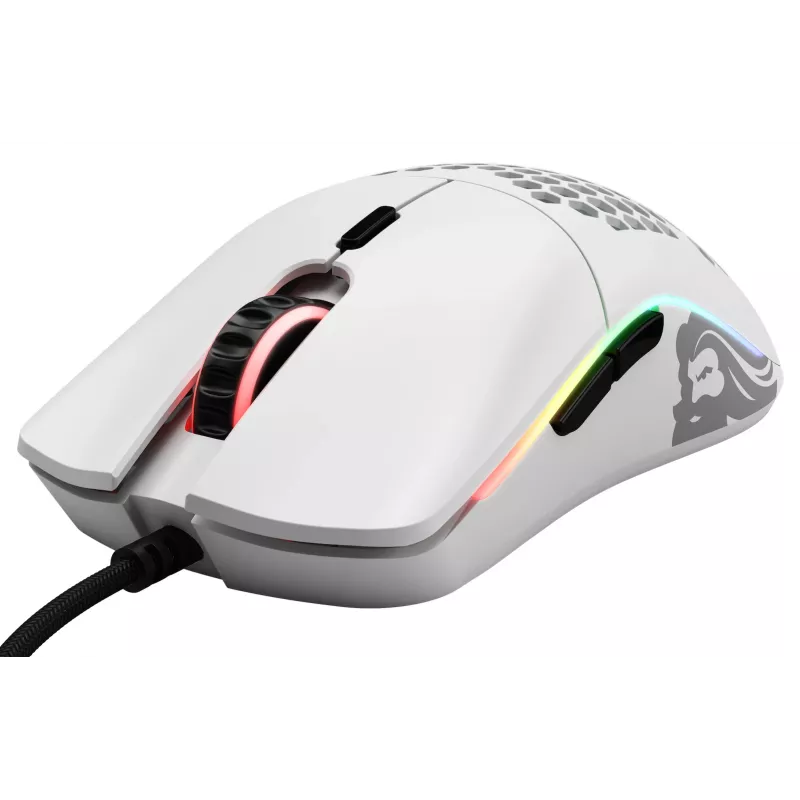 Glorious Gaming Glorious Model O- Maus Regular (Weiß), Rechtshändig, Optisch, USB Typ-A, 3200 DPI, Weiß