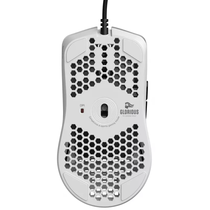 Glorious Gaming Glorious Model O- Maus Regular (Weiß), Rechtshändig, Optisch, USB Typ-A, 3200 DPI, Weiß