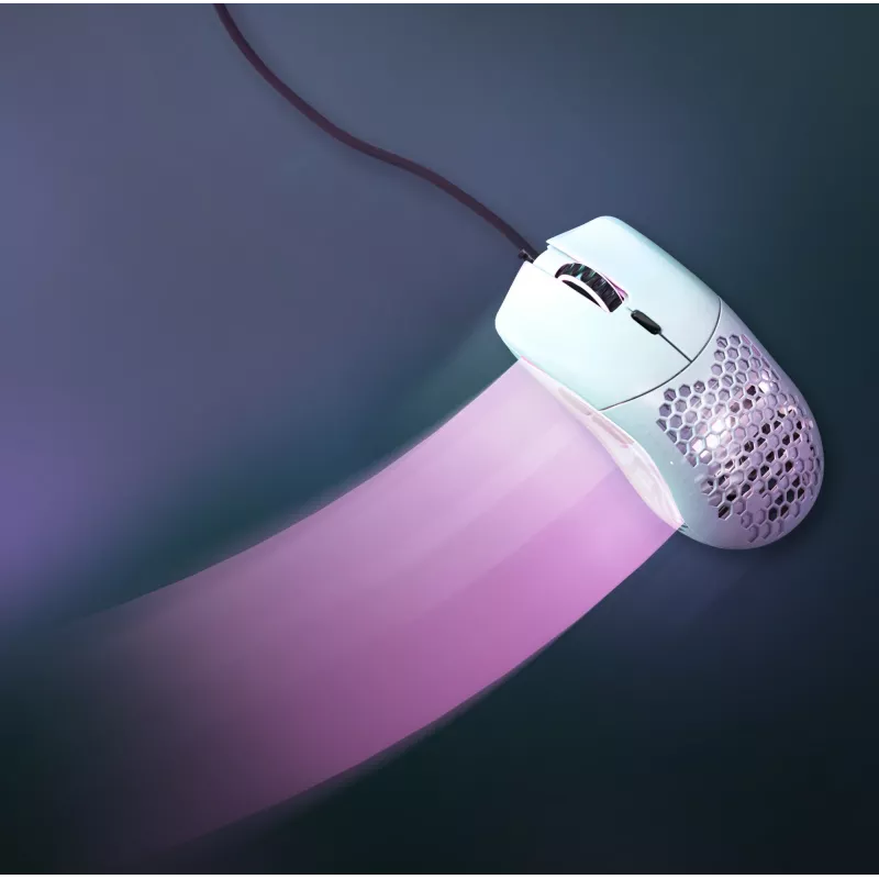 Glorious Gaming Glorious Model O- Maus Regular (Weiß), Rechtshändig, Optisch, USB Typ-A, 3200 DPI, Weiß