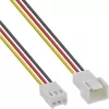 InLine Lüfterkabel-Verlängerung 3-Pin Molex Stecker/Buchse, Länge 0,30 m