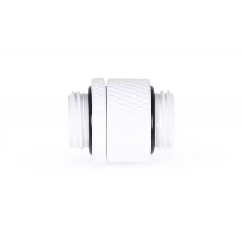 Alphacool Eiszapfen 17489 drehbarer Doppelnippel-Adapter G1/4 AG auf G1/4 AG, Messing, 22 mm, weiß