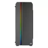 Aerocool GENESISV2BK PC ATX Gehäuse, Frontblende LED ARGB Lüfter ARGB 12 cm, Schwarz