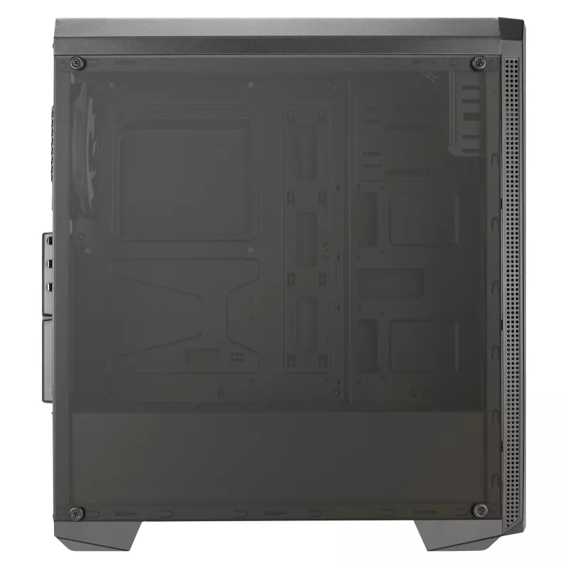 Aerocool GENESISV2BK PC ATX Gehäuse, Frontblende LED ARGB Lüfter ARGB 12 cm, Schwarz