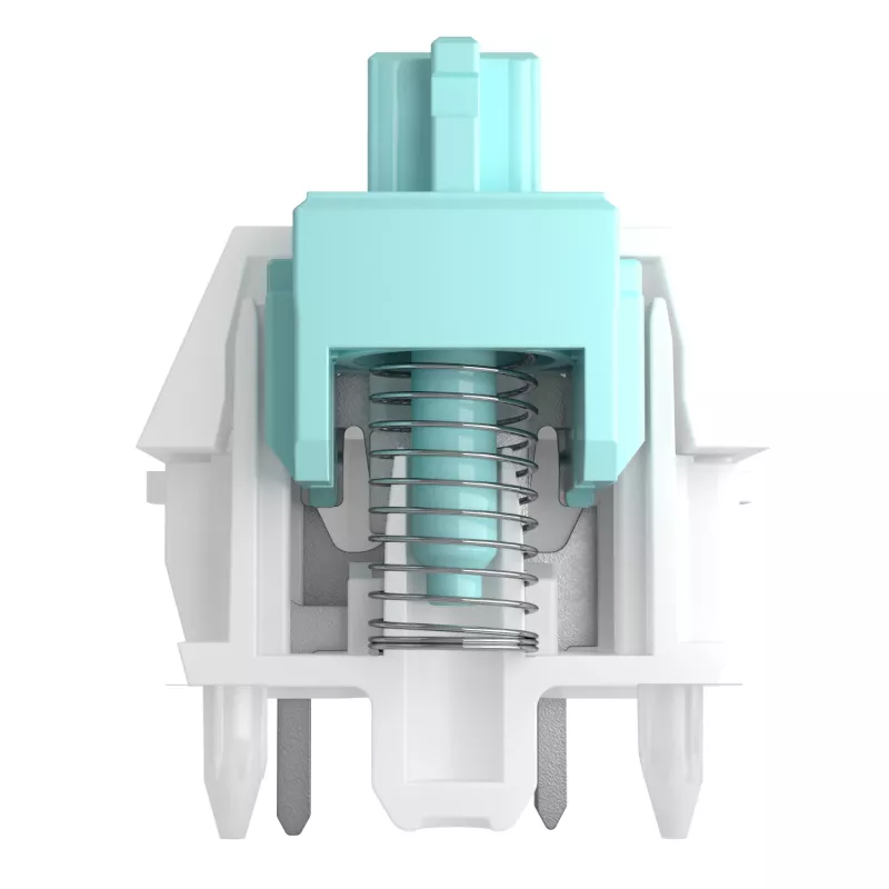 Tastatur-Schalter GLORIOUS Lynx Linear Mechanical Switches — 36 Stück, Polycarbonat, Cyan-transluzent