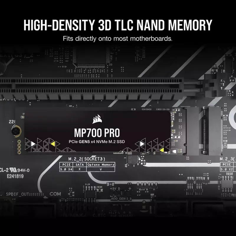 SSD-Festplatte 2 TB CORSAIR M.2 PCI-E NVMe Gen5 MP700 PRO retail