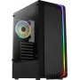 Aerocool Bionic V2 (PGS Bionic-G-BK-v2) Midi-Tower PC-Gehäuse, ATX, RGB, Hartglas, schwarz