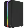 Aerocool Bionic V2 (PGS Bionic-G-BK-v2) Midi-Tower PC-Gehäuse, ATX, RGB, Hartglas, schwarz