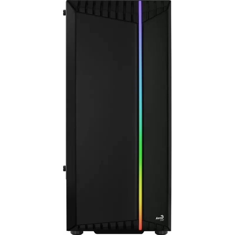 Aerocool Bionic V2 (PGS Bionic-G-BK-v2) Midi-Tower PC-Gehäuse, ATX, RGB, Hartglas, schwarz