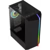 Aerocool Bionic V2 (PGS Bionic-G-BK-v2) Midi-Tower PC-Gehäuse, ATX, RGB, Hartglas, schwarz
