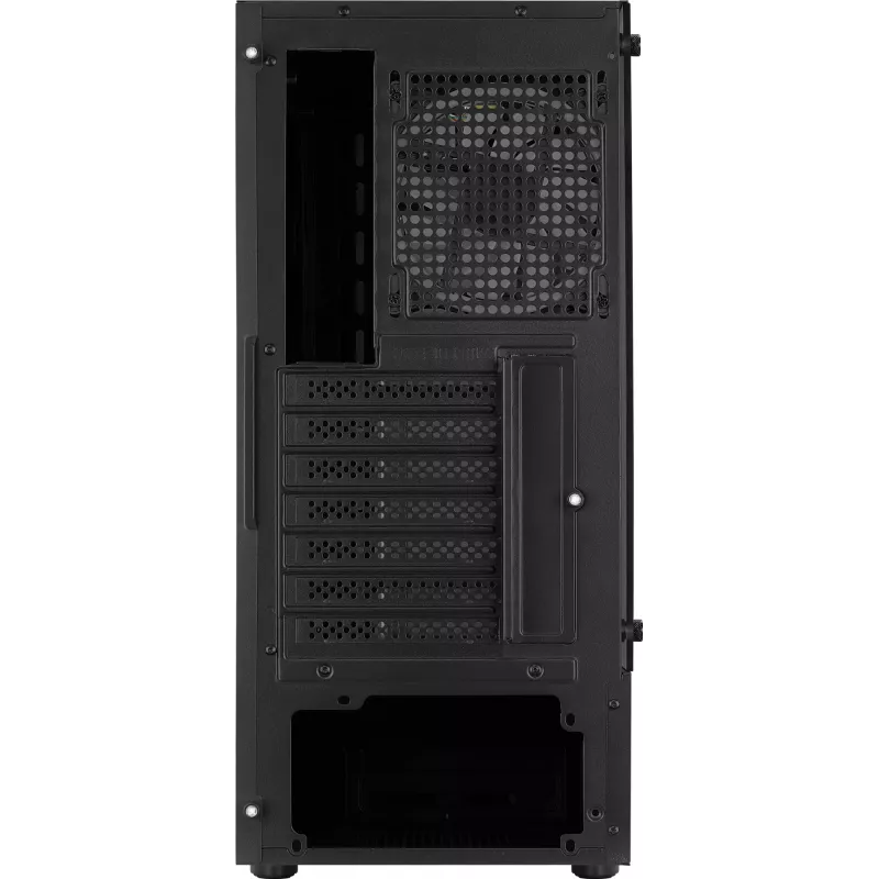 Aerocool Bionic V2 (PGS Bionic-G-BK-v2) Midi-Tower PC-Gehäuse, ATX, RGB, Hartglas, schwarz