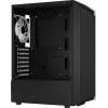 Aerocool Bionic V2 (PGS Bionic-G-BK-v2) Midi-Tower PC-Gehäuse, ATX, RGB, Hartglas, schwarz