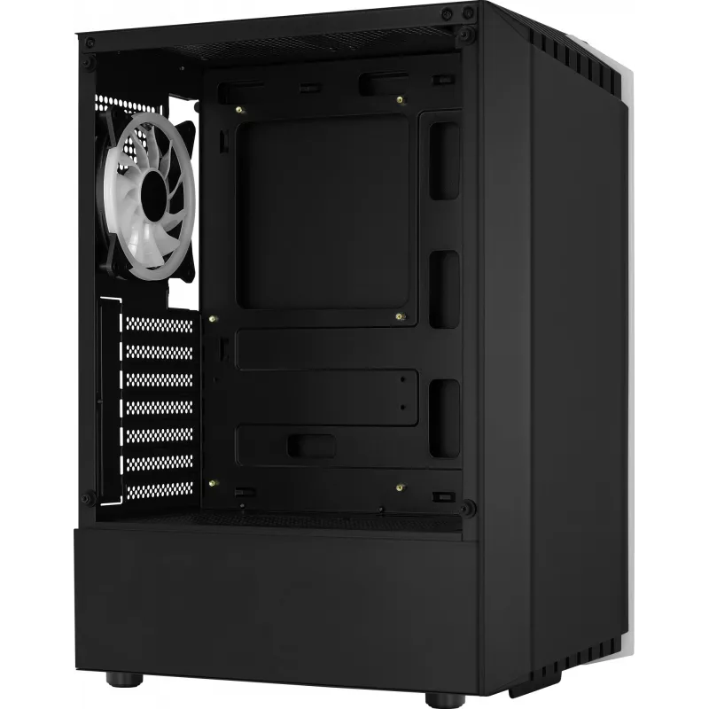 Aerocool Bionic V2 (PGS Bionic-G-BK-v2) Midi-Tower PC-Gehäuse, ATX, RGB, Hartglas, schwarz