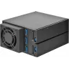SilverStone SST-FS303-12G Wechselrahmen für 3 Laufwerke, 3,5 Zoll, schwarz