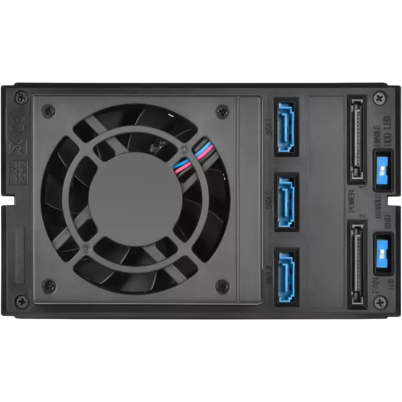 SilverStone SST-FS303-12G Wechselrahmen für 3 Laufwerke, 3,5 Zoll, schwarz