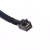 SilverStone SST-CPS05 Mini-SAS HD (SFF-8643) auf SATA-7-Pin-Kabel mit Sidebands, 4-Lane, SAS 12 Gbit/s, 0,5 m, schwarz