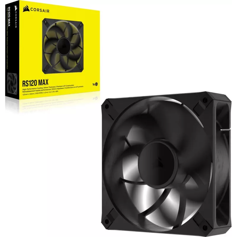 Lüfter Corsair RS120 MAX 12 cm Schwarz 2000 U/min 4,2 mmH2O