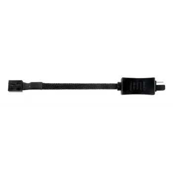 SilverStone SST-CPF05 PWM-Lüfterdrehzahl-Reduzierkabel, 10 cm, 2er-Pack, Schwarz