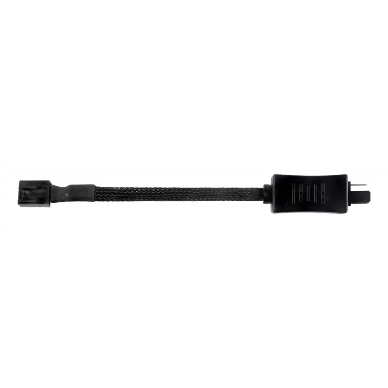 SilverStone SST-CPF05 PWM-Lüfterdrehzahl-Reduzierkabel, 10 cm, 2er-Pack, Schwarz