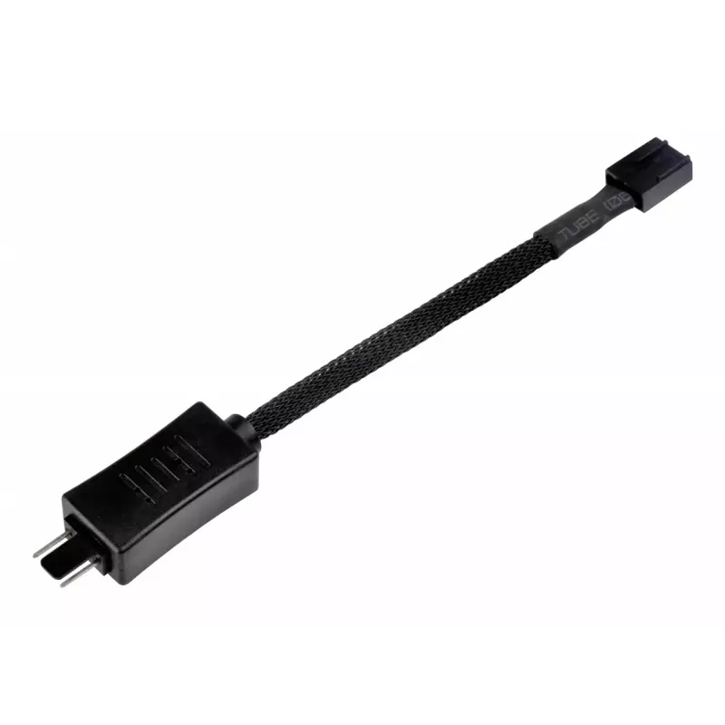 SilverStone SST-CPF05 PWM-Lüfterdrehzahl-Reduzierkabel, 10 cm, 2er-Pack, Schwarz