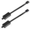 SilverStone SST-CPF05 PWM-Lüfterdrehzahl-Reduzierkabel, 10 cm, 2er-Pack, Schwarz