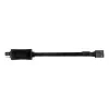 SilverStone SST-CPF05 PWM-Lüfterdrehzahl-Reduzierkabel, 10 cm, 2er-Pack, Schwarz
