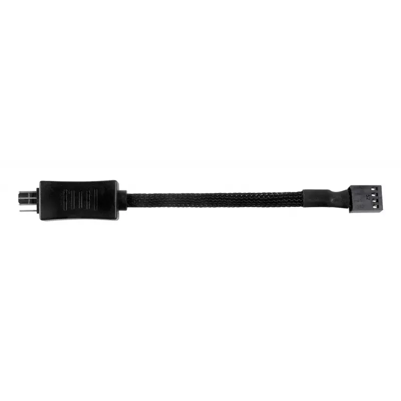 SilverStone SST-CPF05 PWM-Lüfterdrehzahl-Reduzierkabel, 10 cm, 2er-Pack, Schwarz