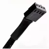SilverStone SST-CPF05 PWM-Lüfterdrehzahl-Reduzierkabel, 10 cm, 2er-Pack, Schwarz