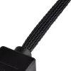 SilverStone SST-CPF05 PWM-Lüfterdrehzahl-Reduzierkabel, 10 cm, 2er-Pack, Schwarz