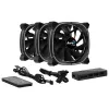 Aerocool ASTRO12PRO Kit 3 Lüfter PC 12cm LED RGB Antivibration Fernbedienung