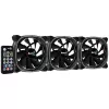 Aerocool ASTRO12PRO Kit 3 Lüfter PC 12cm LED RGB Antivibration Fernbedienung