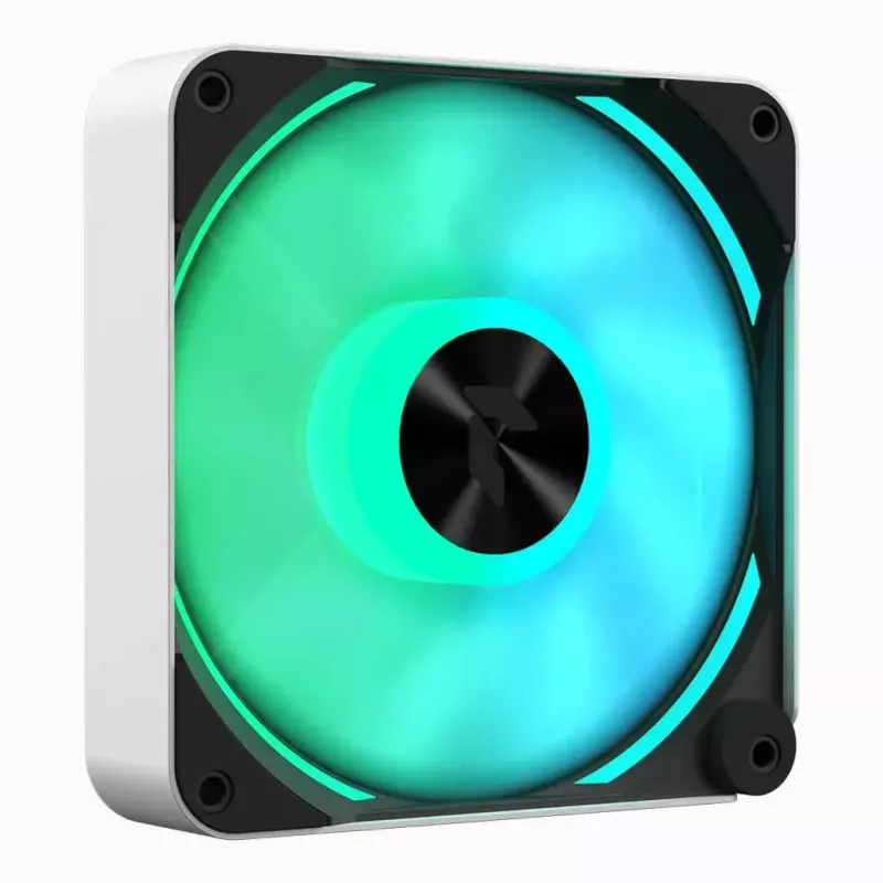 APNX FP2-120 PWM ARGB Gehäuselüfter, 120 mm, 500–1.800 U/min, 83,85 CFM, 34,8 dB, weiß