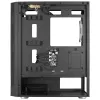 Aerocool PRISMBKV3 PC-Gehäuse ATX Schwarz 4 Lüfter ARGB Frontseite Seite aus gehärtetem Glas